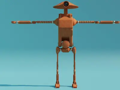 Droid mechanic 3D model