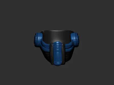 helmet high poly sculpt 3d printable  3D model 67