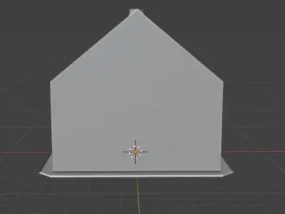 Low-poly House Free low-poly 3D model