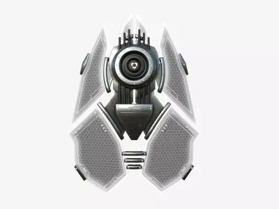 SciFi Shield A10 Metal - Sci Fi Weapon Design Low-poly 3D model
