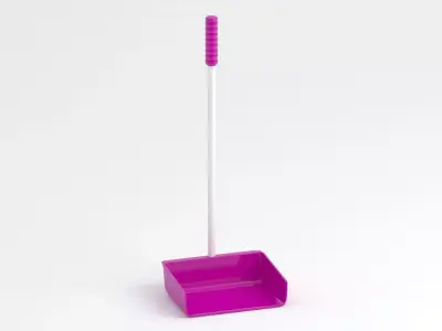 Pink Large Dustpan 3D model