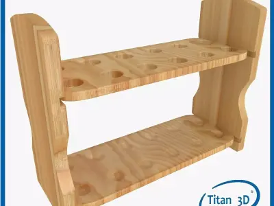 Test Tube Rack 3D model