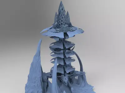 Asian Lily Tower  3D model