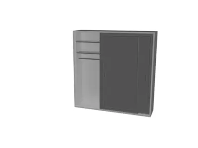 Wardrobe Low-poly 3D model buy
