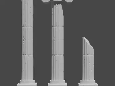 Ionic column constructor 3D print model