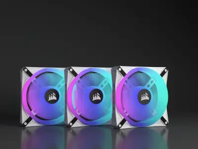 Corsair Pc Fan ql Low-poly 3D model