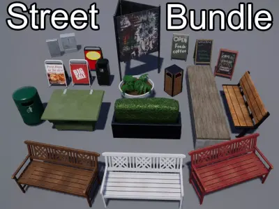 Street Stuff Bundle 3D Model Pack