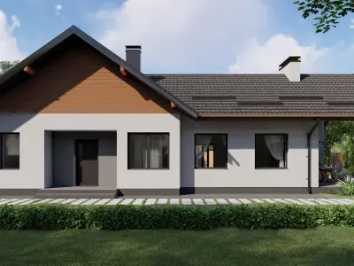 3D model of a country house 3D model