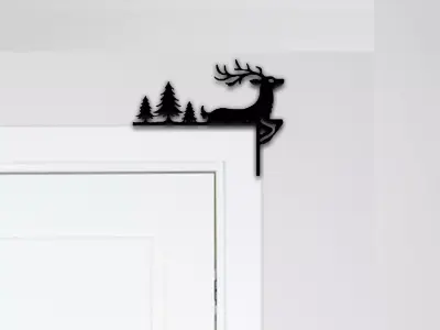 Deer Door Corner Decor 3D print model