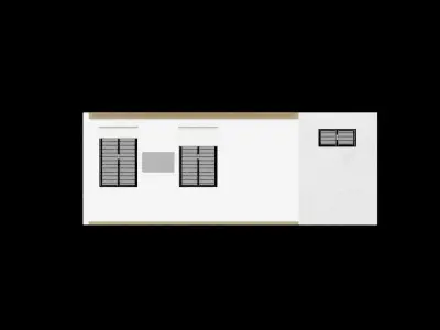Architecture Wall Low-poly 3D model