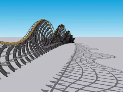 Railing Dekoratif For Bridge 3D model