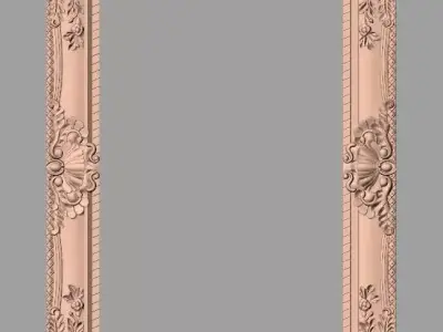 Photo frame 3D relief models STL Files used for CNC Router E645 3D model
