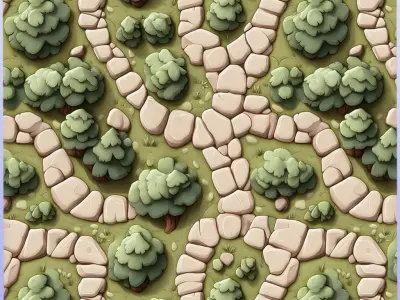 Stylized Ground Seamless Texture Texture