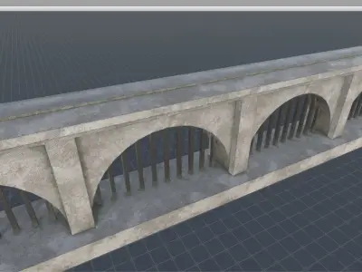 Ultimate Fence Package 2 Low-poly 3D model