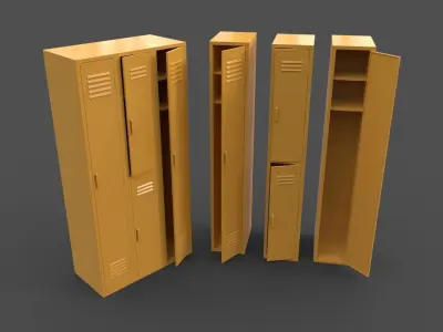 PBR School Gym Locker 04 - Multi color Pack