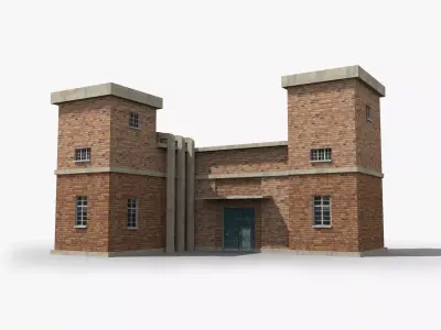 Factory xx2 Low-poly 3D model