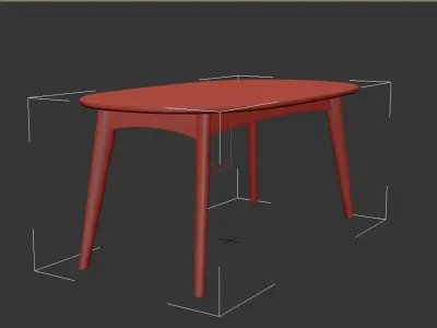 Marte dining table 3D model