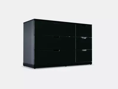 NORDLI Chest of 6 drawers 7 Low-poly 3D model