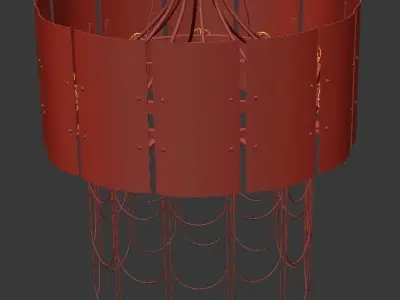 NIAGARA lamp with wires hanging from it 3D model