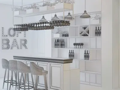 Loft Bar Collection 3D model