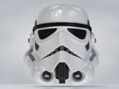 StormTrooper Helmet Low-poly 3D model