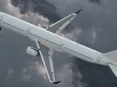  Airbus A321 Generic with Interior Rigged 