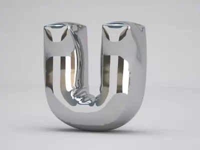 U Balloon Silver 3D model