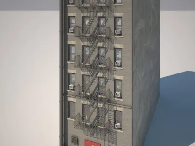 Context Building Nr4 Building Allen st  New York 3D model
