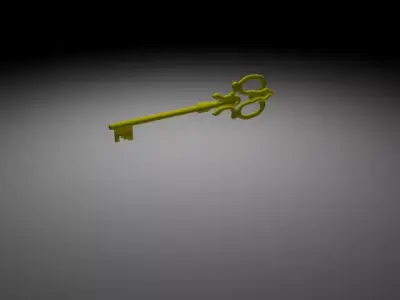 Old Key 3D model get
