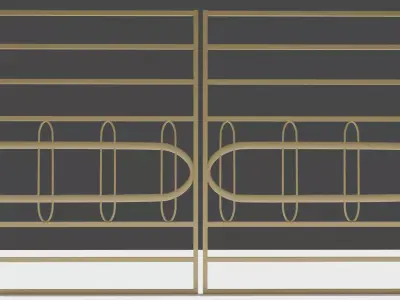 front door Low-poly 3D model