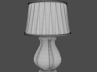 abajur lamp with shade 3D model
