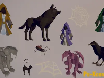 Fancy Secrets and Mysteries Package Low-poly 3D model