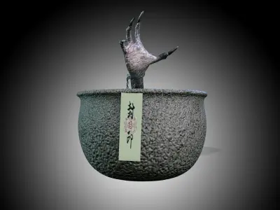 Monster Pot Low-poly 3D model