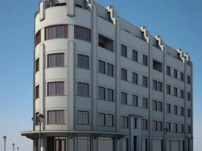 Apartment Building 10  3D model