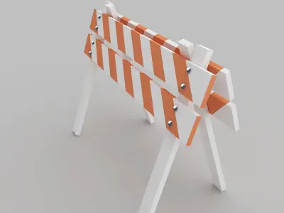 Safety Barrier 3D model
