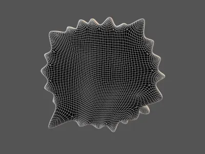 Right Anger Bubble v2 001 Low-poly 3D model