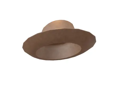 Cowboy Hat v1 003 Low-poly 3D model