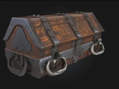 Antique Treasure Chest  Vault of Forgotten Riches 3D model