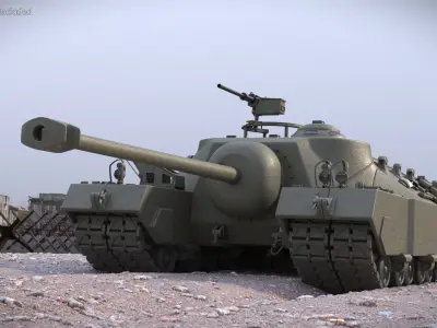  WWII Era T28 Super Heavy Vehicle New Green 