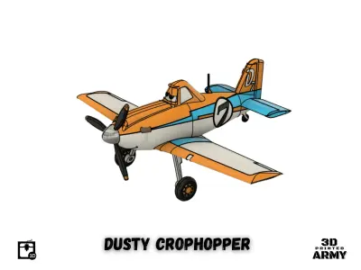 Dusty Crophopper from Planes franchise - STL files  3D print model
