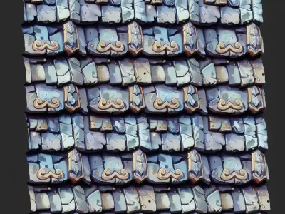 Stylized Roof Seamless Texture  Texture