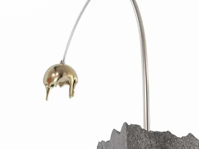 Floor lamp Candy Curve 3D model