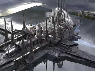 New Babylon The Dark City Rises Kit bash 3D model