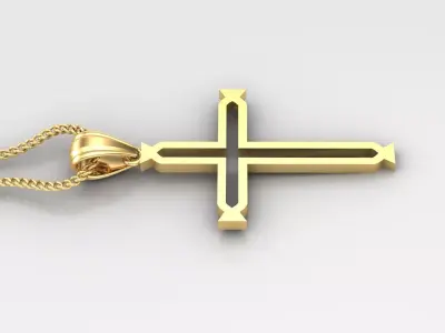 Cross Light Gold 4CP045 3DM STL 3D print model