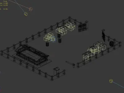 Heterogeneous - Building - Military Warehouse 01 3D model