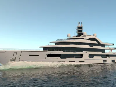  Tanzanite Superyacht Dynamic Simulation 