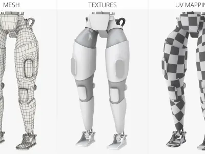  Autonomous Robot Leg Assembly with Hip Module 