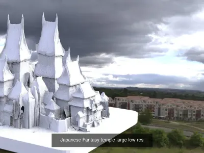Samurai Architecture collection 1 3D Model Pack