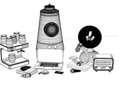 Versatile 3D Model Pack Free low-poly 3D model