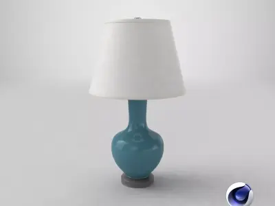 Traditional Table Light Off 3D model